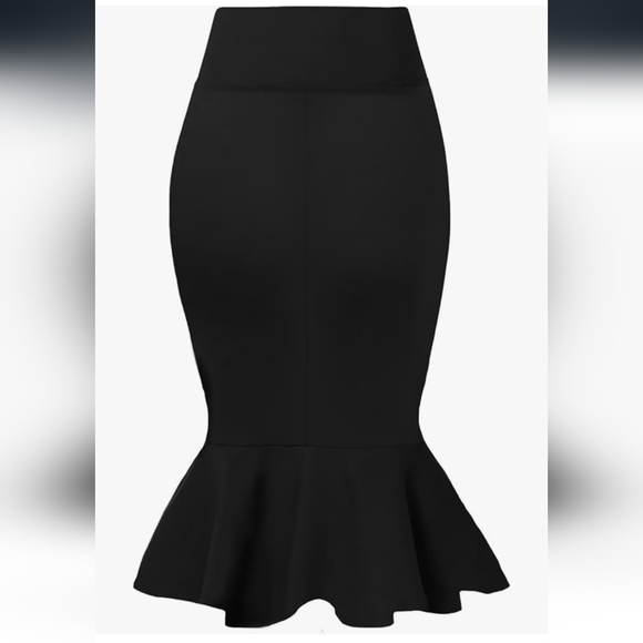 Elegant Black Women's Skirt - Picture 3 of 15